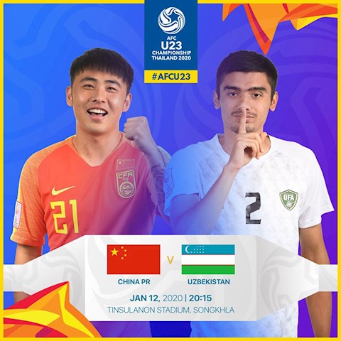 Link trực tiếp U23 Trung Quốc vs U23 Uzbekistan hôm nay 12/1/2020