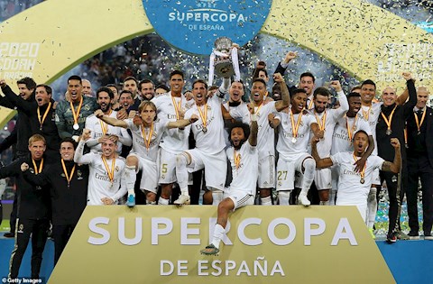 Real Madrid vo dich Sieu Cup Tay Ban Nha 2020