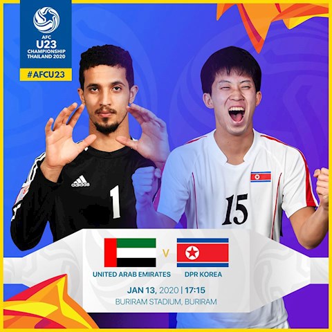 Link trực tiếp U23 UAE vs U23 Triều Tiên hôm nay 13/1/2020