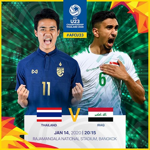 Trực tiếp U23 Thái Lan vs U23 Iraq bảng A U23 Châu Á 2020 Truc tiep U23 Thai Lan vs U23 Iraq bang A U23 Chau A 2020