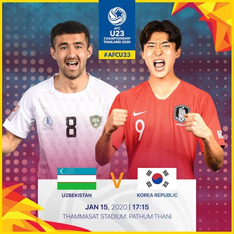 Link xem trực tiếp U23 Uzbekistan vs U23 Hàn Quốc hôm nay 15/1/2020 trực tiếp u23 uzbekistan - u23 hàn quốc
