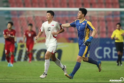 U23 Triều Tiên ăn mừng bàn gỡ hòa U23 Trieu Tien an mung ban go hoa