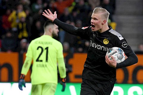Augsburg 3-5 Dortmund Tân binh Haaland ra mắt bằng một hattrick hình ảnh 2