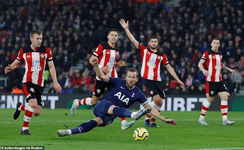 Southampton 1-0 Tottenham Kane bat luc