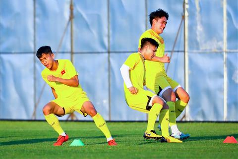 U23 Viet Nam se tap luyen de chuan bi cho hai tran dau gap U23 Jordan va U23 UAE tai san Chang Arena.