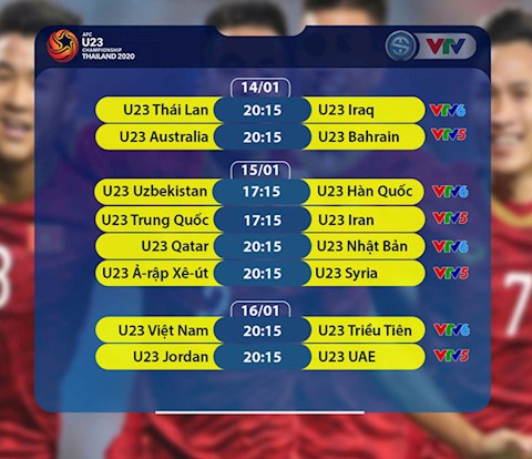 Lịch thi đấu và trực tiếp VCK U23 châu Á 2020 trên kênh VTV hình ảnh 2