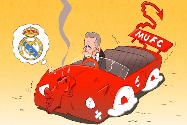 Biếm họa: Pogba đã chán MU, lại mơ về Real Madrid