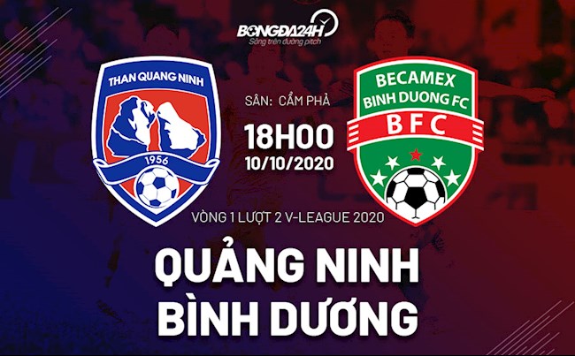 Truc tiep bong da Quang Ninh vs Binh Duong luot 1 nhom A V-League 2020 19h15 ngay hom nay 10/10