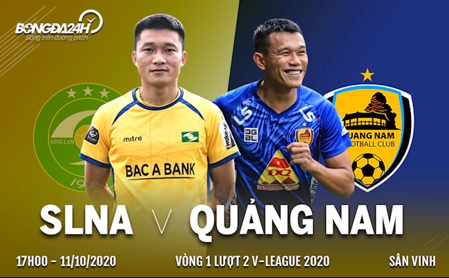 Truc tiep bong da SLNA vs Quang Nam 17h00 ngay hom nay 11/10 vong 1 nhom B V-League 2020
