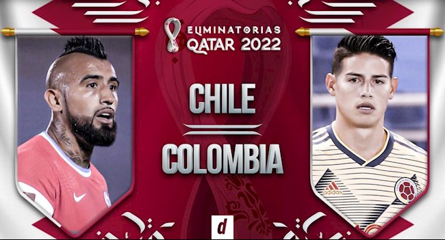 Nhận định bóng đá Chile vs Colombia 7h30 ngày 14/10 (Vòng loại World Cup 2022)