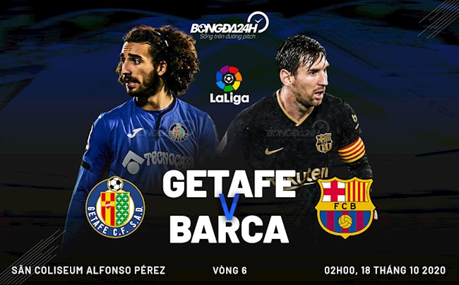 Truc tiep bong da Getafe vs Barca vong 6 La Liga 2020/21 luc 2h00 ngay hom nay 18/10