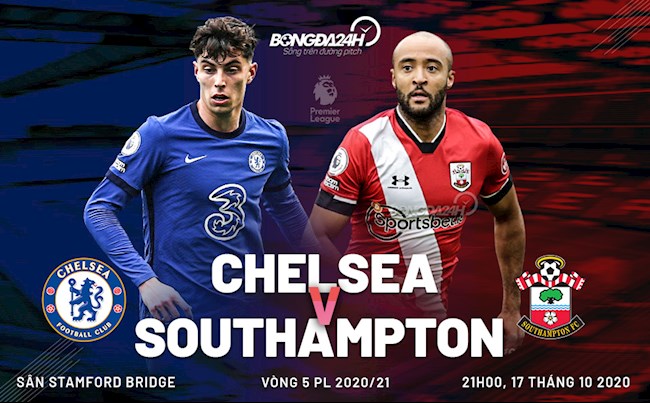 Truc tiep bong da Chelsea vs Southampton vong 5 Ngoai hang Anh 2020/21 luc 21h00 ngay hom nay 17/10