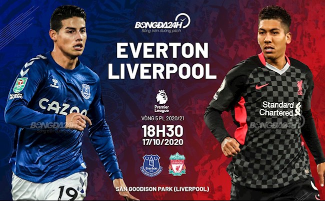 Truc tiep bong da Everton vs Liverpool vong 5 Ngoai hang Anh 2020/21 luc 18h30 ngay hom nay 17/10