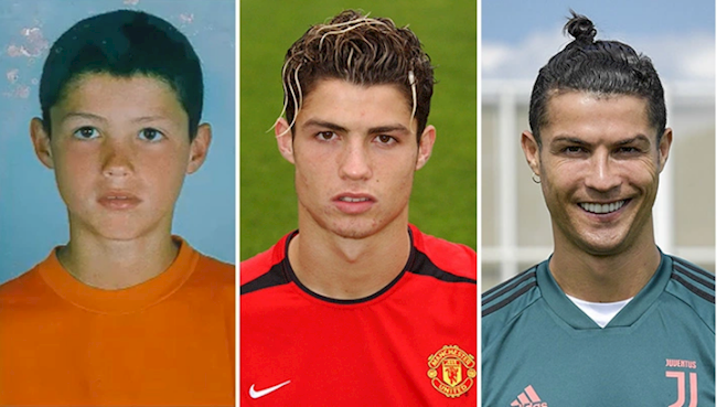 Tổng hợp 15 kiểu tóc của Cristiano Ronaldo xuyên suốt sự nghiệp