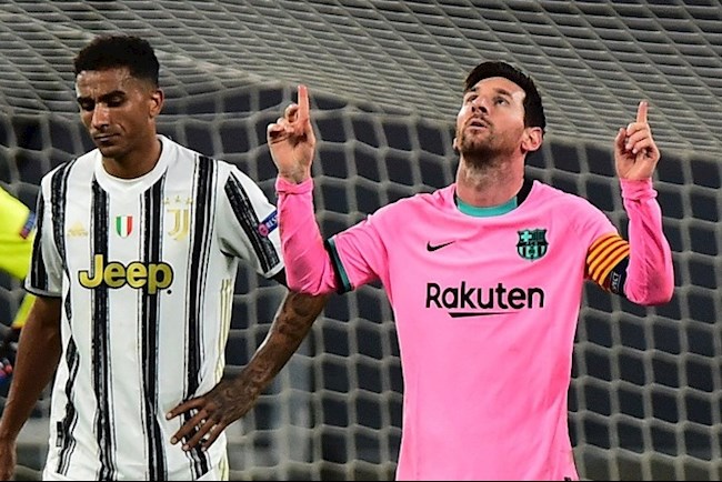 Tiền đạo Lionel Messi lần đầu ghi bàn trên sân của Juventus hình ảnh