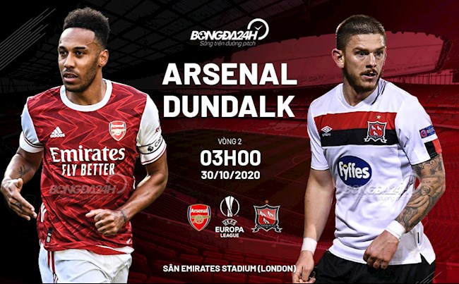 Nhận định Arsenal vs Dundalk (03h00 ngày 30/10): Đẳng cấp chênh lệch