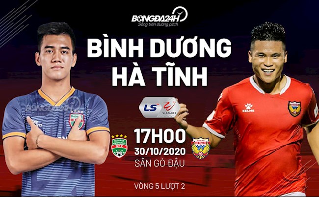 Truc tiep bong da Binh Duong vs Ha Tinh luot 5 nhom A V-League 2020 luc 17h00 ngay hom nay 30/10