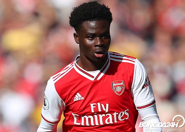 Tiểu sử cầu thủ Bukayo Saka tiền vệ của câu lạc bộ Arsenal hình ảnh