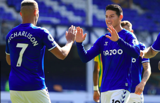 Richarlison dùng James Rodriguez đe dọa cả Ngoại hạng Anh