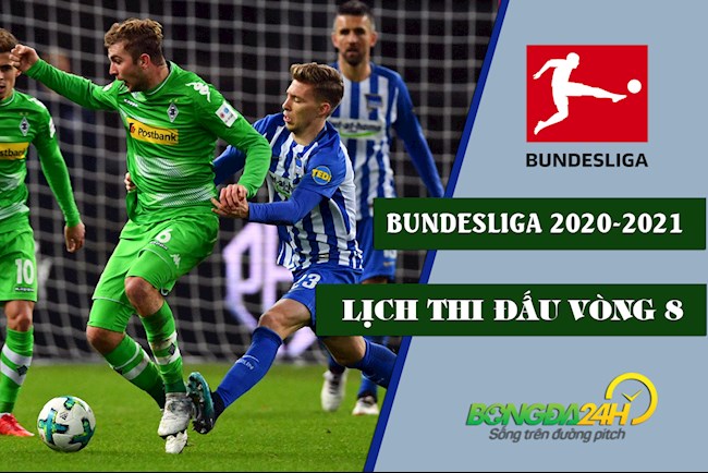 Lịch thi đấu vòng 8 Bundesliga 2020 mới nhất - LTD bóng đá Đức hình ảnh