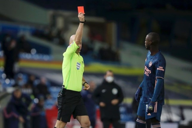 Tiền đạo Nicolas Pepe nói gì về chiếc thẻ đỏ ở trận gặp Leeds hình ảnh
