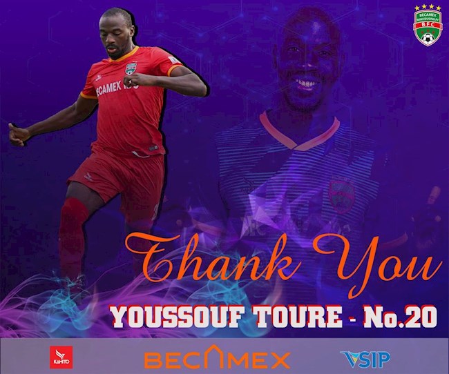 Youssouf Toure rời Becamex Bình Dương hình ảnh