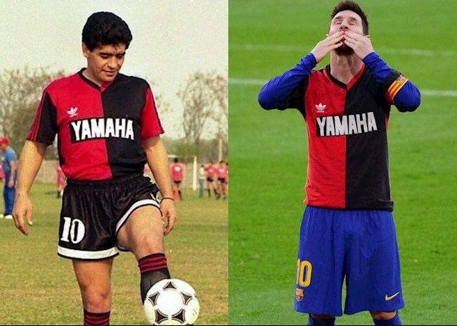 Messi tri an Maradona trong tran thang Osasuna.