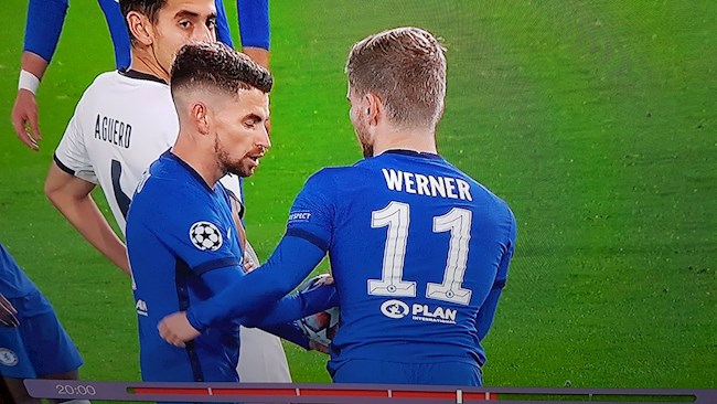  Jorginho chủ động nhường Werner đá pen hình ảnh