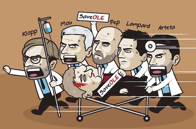Biếm họa: Các HLV Premier League lên kế hoạch cấp cứu Solskjaer