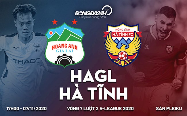 Truc tiep bong da HAGL vs Ha Tinh luot 7 nhom A V-League 2020 luc 17h00 ngay hom nay 7/11