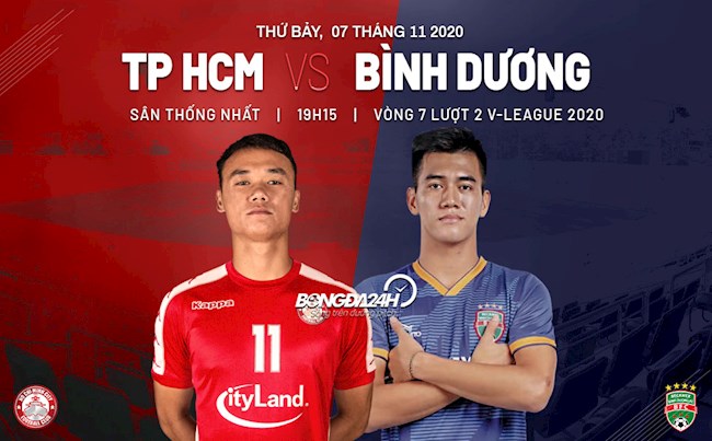 Truc tiep bong da TPHCM vs Binh Duong luot 7 nhom A V-League 2020 luc 19h15 ngay hom nay 7/11