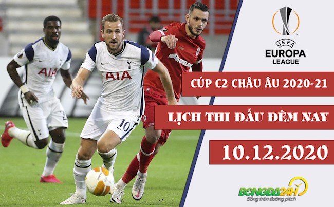 lich thi dau cup c2 Lịch thi đấu Cúp C2/Europa League 2020/2021 đêm nay 10/12