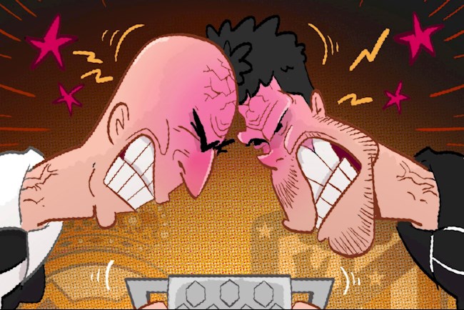 Biếm họa: Zidane húc đầu Simeone