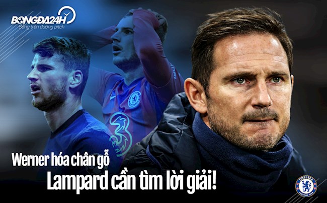Werner hóa chân gỗ khó tin, Lampard cần sớm tìm lời giải!