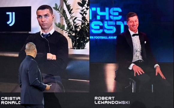 Tiền đạo Cristiano Ronaldo thất bại ở FIFA The Best 2020 hình ảnh