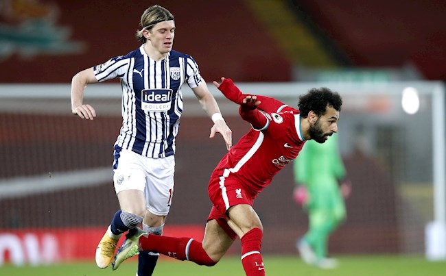 Salah không sút nổi quả nào trúng đích trước West Brom