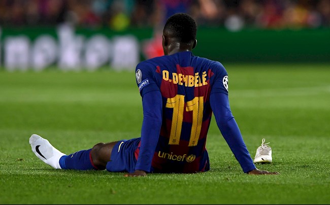 HLV Barca nói về chấn thương của tiền đạo Ousmane Dembele hình ảnh