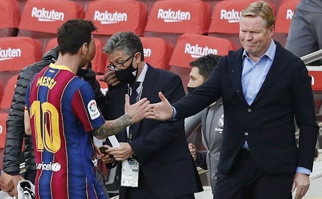 Koeman tiết lộ lý do tiền đạo Lionel Messi vắng mặt trước Eibar hình ảnh