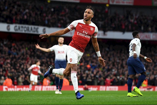 Tiền đạo Aubameyang nhận định trận Tottenham vs Arsenal hình ảnh