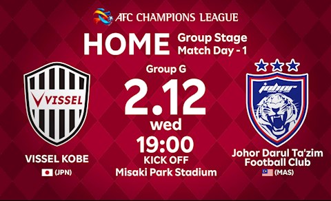 Vissel Kobe vs Johor Darul 17h00 ngày 122 AFC Champions League 2020 hình ảnh