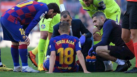Barca mất Jordi Alba trước giai đoạn quyết định mùa giải hình ảnh