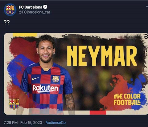 Barcelona bất ngờ thông báo chiêu mộ thành công Neymar hình ảnh