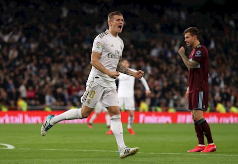 Toni Kroos keo dai duyen ghi ban vao luoi Celta voi ban go hoa dau hiep 2