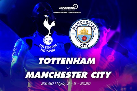 Nhan dinh Tottenham vs Man City vong 25 Premier League 2019/20