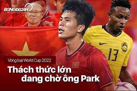 Thach thuc dang cho doi HLV Park Hang Seo truoc tran gap Malaysia