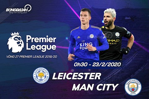 Leicester vs Man City vong 27 Ngoai hang Anh 2019/20
