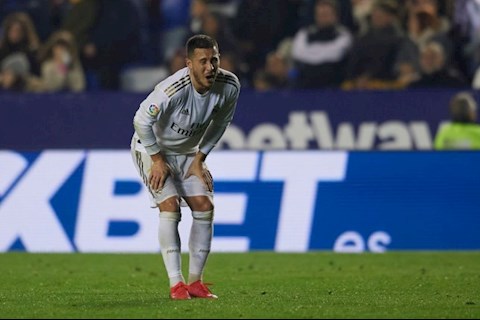 Eden Hazard dính chấn thương sau thất bại của Real trước Levante hình ảnh