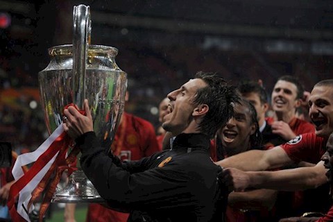 Gary Neville vo dich Champions League nam 2008