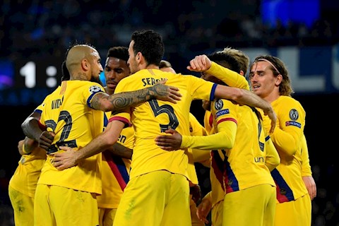 Thống kê Napoli vs Barca - Vòng 18 Champions League 201920 hình ảnh