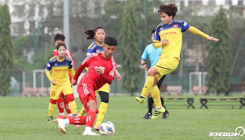 ĐT nữ Việt Nam hòa U15 Hà Nội ở trận giao hữu thứ 2 hình ảnh